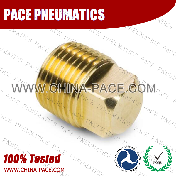 Square Head Plug Brass Pipe Fittings, Brass Threaded Fittings, Brass Hose Fittings,  Pneumatic Fittings, Brass Air Fittings, Hex Nipple, Hex Bushing, Coupling, Forged Fittings
